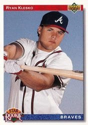 1992 Upper Deck Base Set Ryan Klesko #24 card