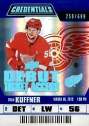 2019-20 Upper Deck Credentials Base Set Ryan Kuffner #99 card