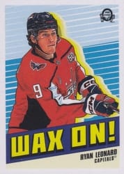 2025-26 O-Pee-Chee Wax On Ryan Leonard #WO-14 card