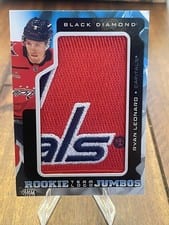 2025-26 Upper Deck Black Diamond Rookie Team Logo Jumbo Puzzle Patch Ryan Leonard #RTL-RL card