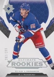 2019-20 Upper Deck Ultimate Collection Base Set Ryan Lindgren #134 card