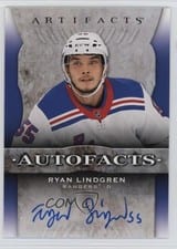 2021-22 Upper Deck Artifacts Autograph Facts Ryan Lindgren #AF-RL card