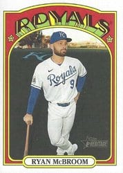 2021 Topps Heritage Base Set Ryan McBroom #201 card