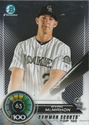 2018 Bowman Scouts Top 100 Ryan McMahon #BTP-63 card
