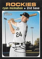2020 Topps Heritage Base Set Ryan McMahon #298 card