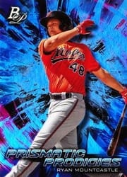 2018 Bowman Platinum Prismatic Prodigies Ryan Mountcastle #PPP-32 card