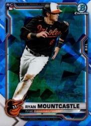 2021 Bowman Chrome Sapphire Edition Base Set Ryan Mountcastle #64 card