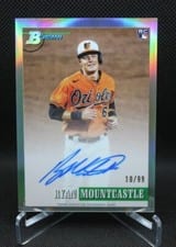 2021 Bowman Heritage Chrome Rookie Autographs Ryan Mountcastle #93RA-RM card