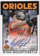 2021 Topps 1986 Topps Baseball Autographs Ryan Mountcastle #86A-RMO card