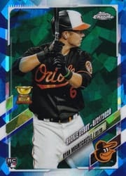2021 Topps Chrome Update Sapphire Edition Base Set Ryan Mountcastle #US265 card