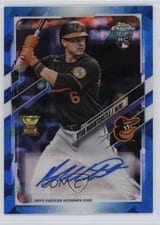 2021 Topps Chrome Update Sapphire Edition Rookie Autographs Ryan Mountcastle #RA-RM card