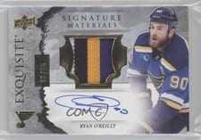 2021-22 Upper Deck Ice Exquisite Collection Material Signatures Ryan O'Reilly #ESM-RO card