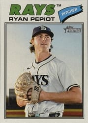 2026 Topps Heritage Base Set Ryan Pepiot #34 card