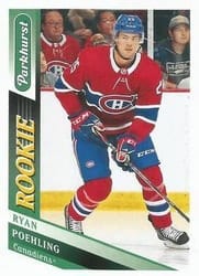 2019-20 Parkhurst Base Set Ryan Poehling #310 card