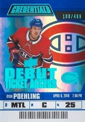 2019-20 Upper Deck Credentials Base Set Ryan Poehling #135 card