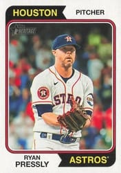 2023 Topps Heritage Base Set Ryan Pressly #648 card