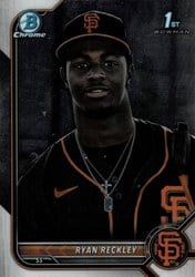 2022 Bowman Chrome Prospects Ryan Reckley #BCP-163 card