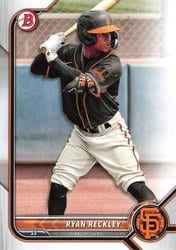 2022 Bowman Draft Base Set Ryan Reckley #BD-108 card