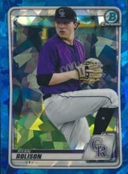 2020 Bowman Sapphire Edition Base Set Ryan Rolison #BCP-137 card