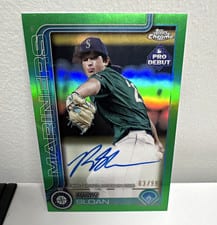 2025 Topps Pro Debut Chrome Autographs Ryan Sloan #PDC-48 card