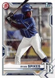 2021 Bowman Draft Base Set Ryan Spikes #BD-63 card