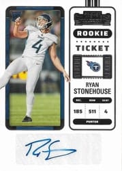 2022 Panini Contenders Base Set Ryan Stonehouse #275 card