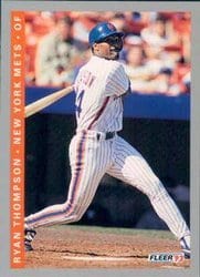1993 Fleer Base Set Ryan Thompson #481 card