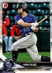 2018 Bowman Draft Base Set Ryan Vilade #BD-79 card