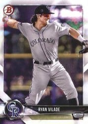 2018 Bowman Prospects Ryan Vilade #BP92 card