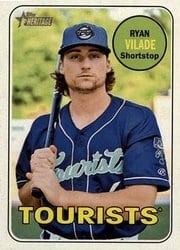 2018 Topps Heritage Minor League Base Set Ryan Vilade #161 card