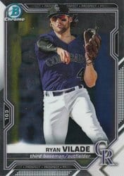 2021 Bowman Chrome Prospects Ryan Vilade #BCP-68 card