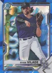2021 Bowman Sapphire Edition Base Set Ryan Vilade #BCP-68 card