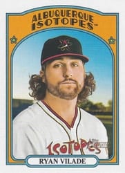 2021 Topps Heritage Minor League Base Set Ryan Vilade #161 card