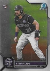 2022 Bowman Chrome Base Set Ryan Vilade #14 card