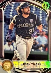 2022 Topps Tribute Base Set Ryan Vilade #91 card