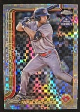 2025 Topps Pro Debut Chrome Autographs Ryan Waldschmidt #PDC-168 card