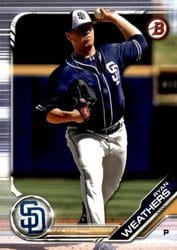 2019 Bowman Draft Base Set Ryan Weathers #BD-107 card