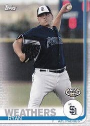 2019 Topps Pro Debut Base Set Ryan Weathers #83 card