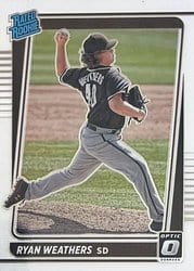 2021 Donruss Optic Base Set Ryan Weathers #87 card