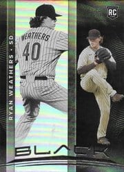 2021 Panini Chronicles Black Ryan Weathers #7 card