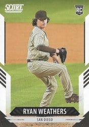 2021 Panini Chronicles Score Ryan Weathers #1 card