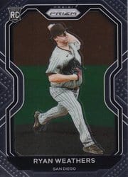 2021 Panini Prizm Base Set Ryan Weathers #20 card
