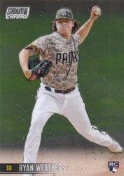 2021 Stadium Club Chrome Base Set Ryan Weathers #318 card