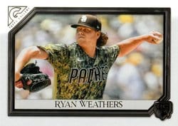 2021 Topps Gallery Base Set Ryan Weathers #184 card