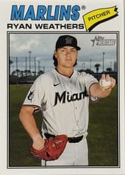 2026 Topps Heritage Base Set Ryan Weathers #307 card