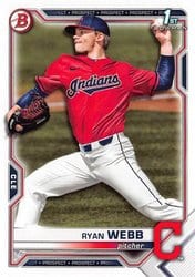 2021 Bowman Draft Base Set Ryan Webb #BD-57 card