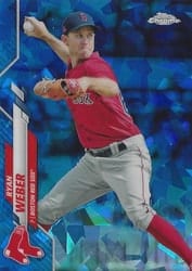 2020 Topps Chrome Update Sapphire Edition Base Set Ryan Weber #U-127 card