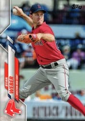 2020 Topps Update Base Set Ryan Weber #U-127 card