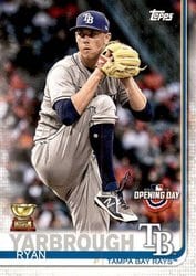 2019 Topps Opening Day Base Set Ryan Yarbrough #141 card