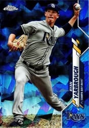2020 Topps Chrome Sapphire Edition Base Set Ryan Yarbrough #81 card